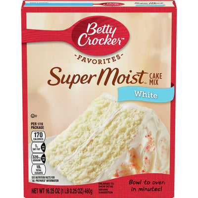 Préparation pour gâteau blanc extra moelleux Betty Crocker - 432 grammes