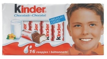 Kinder - Schokolade 16 Reepjes 10 Stück