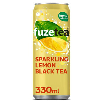 Fuze - Ice Tea Sparkling Lemon Black Tea 330ml 24 Blikjes