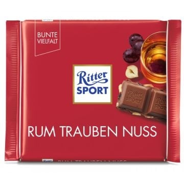 Ritter Sport - Rhum Trauben Nuss 100 Grammes