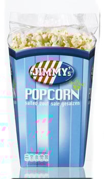 Jimmy's Popcorn Bak Zout 90 Gram 6 Pièces