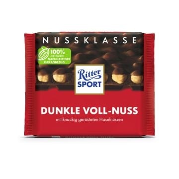 Ritter Sport - Dunkle Voll-Nuss 100 Grammes