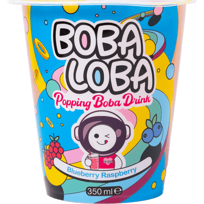 Thé aux perles Boba Loba - Framboise bleue 350 ml