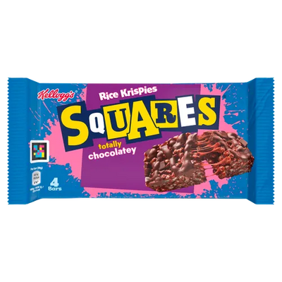 Kellogg's - Carrés de Rice Krispies Totalement Chocolatés 144 grammes