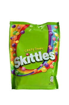 Skittles - Crazy Sours 152 Gram 15 Pièces