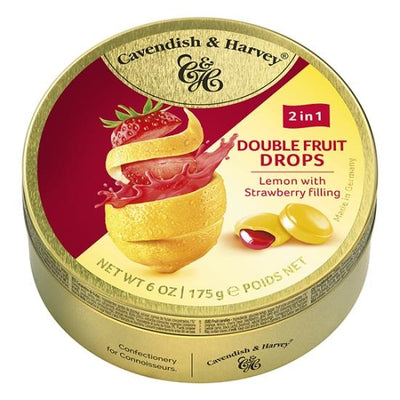 Cavendish & Harvey - Double Fruit Réglisses - Lemon Strawberry 175 Gram