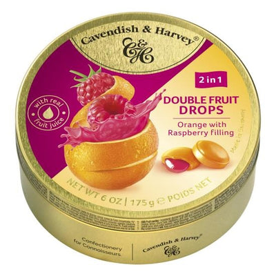 Cavendish & Harvey - Double Fruit Réglisses - Orange Raspberry 175 Gram