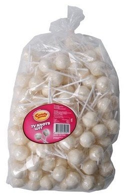 Candyman - TV Lollies Witte Chocolat 150 Pièces
