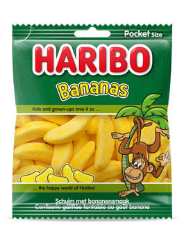Haribo - Bananen 70 Gram 28 Pièces