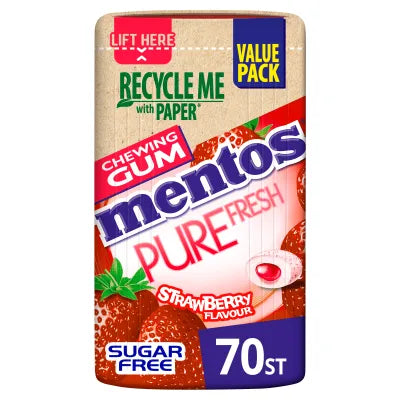 Mentos - Pure Fresh Erdbeere 140 Gramm