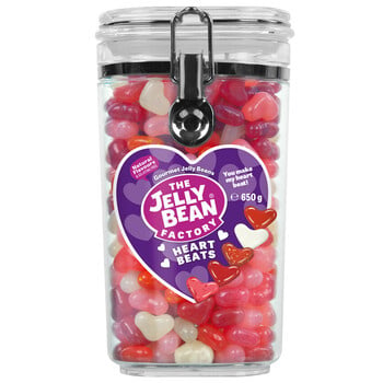 Jelly Bean Factory - Hearts Jar 650 Gram 6 Stück