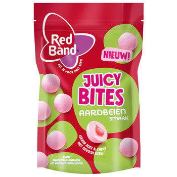 Red Band - Juicy Bites Strawberry 145 Gram 8 Stück