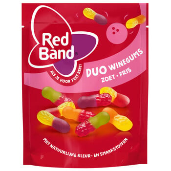 Red Band - Duo Winegums Zoet Fris 205 Gram 10 Stück