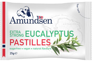 Amundsen - Pastilles Eucalptus 25 Gram 24 Stück