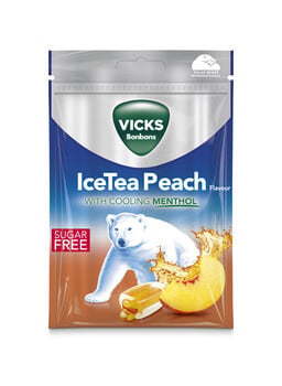 Vicks - Eistee Pfirsich zuckerfrei 72 Gramm