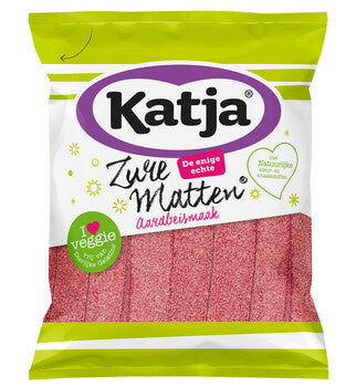 Katja - Zure Aardbei Matten 125 Gram 15 Pièces