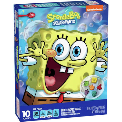 Betty Crocker - Snacks Bob l'éponge aux fruits 226 grammes