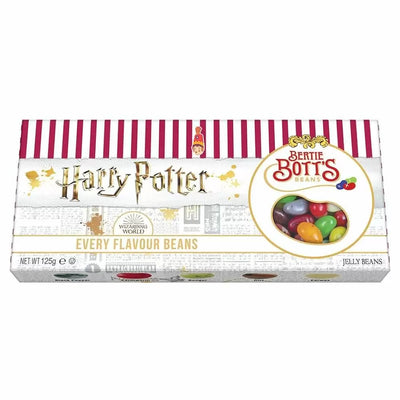 Harry Potter – Bertie Botts Bohnen, Geschenkbox mit Bohnen in allen Geschmacksrichtungen, 125 Gramm