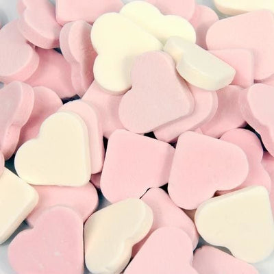 Fortuin Riesen-Weiß-Rosa-Fruchtherzen 250 Gramm