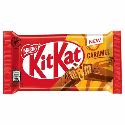 Kit Kat - Barre de chocolat au lait caramel 4 doigts 41,5 grammes