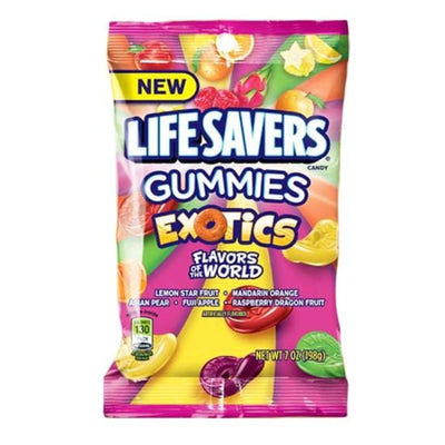 Bonbons gélifiés Lifesavers Exotics en sachet de 198 grammes