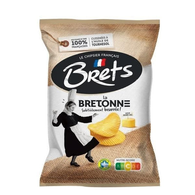 Brets - Gezouten Boter Chips 125 Gram 10 Pièces