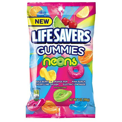 Bonbons Lifesavers - Gummies Neons 198 grammes
