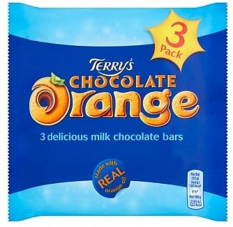 Terry's - Chocolat à l'orange, paquet de 3, 105 grammes