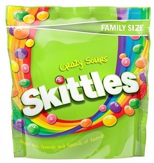 Skittles - Saure, Beutel, 196 Gramm