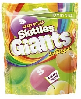 Skittles - Riesen-Sauerbonbons 170 Gramm