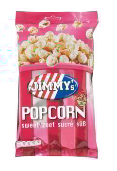 Jimmy's - Popcorn Zoet 60 Gram 12 Pièces