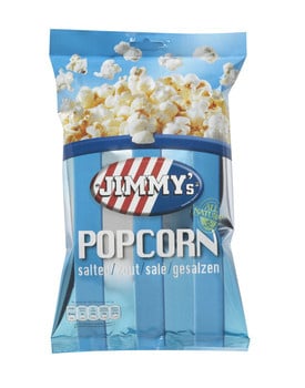 Jimmy's - Popcorn Zout 60 Gram 12 Stück