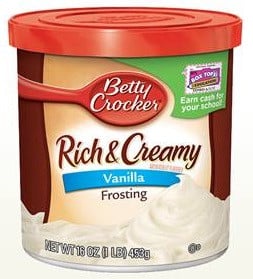 Glaçage à la vanille Betty Crocker - 453 grammes