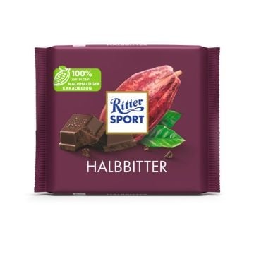 Ritter Sport - Halbitter 100 grammes