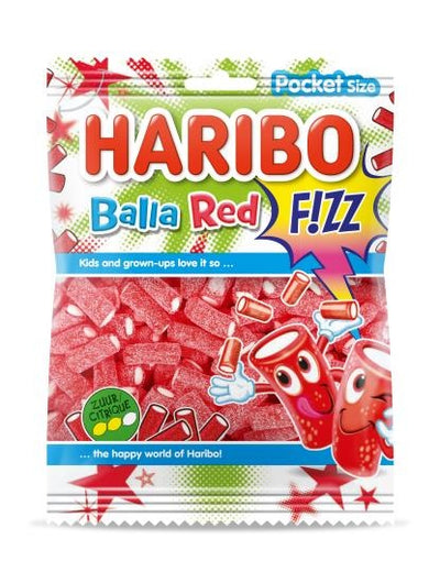 Haribo - Balla Red Fizz 70 grammes