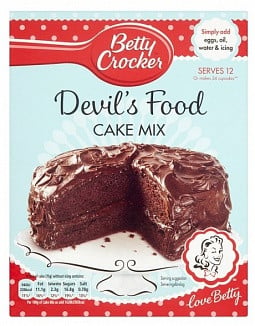 Préparation pour gâteau au chocolat Betty Crocker - 425 grammes (Royaume-Uni)