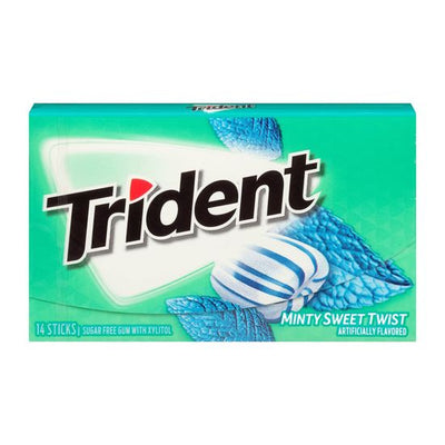 Trident - Menthe Douce Twist 14 Bâtonnets