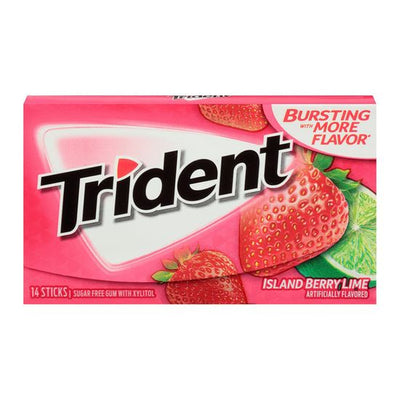 Trident - Citron vert et baies des îles 14 bâtonnets