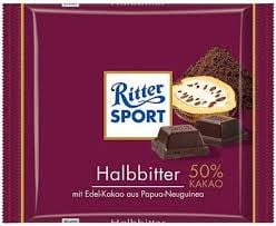 Ritter Sport - Rein 50% 100 Gramm