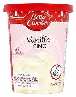 Glaçage à la vanille Betty Crocker 400 grammes
