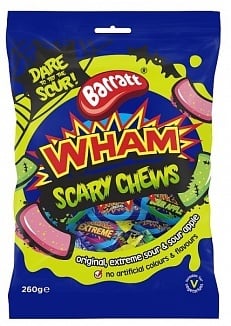 Barratt Wham Scary Chews 260 grammes