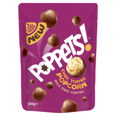 Poppets - Schokoladen-Toffee-Popcorn 100 Gramm