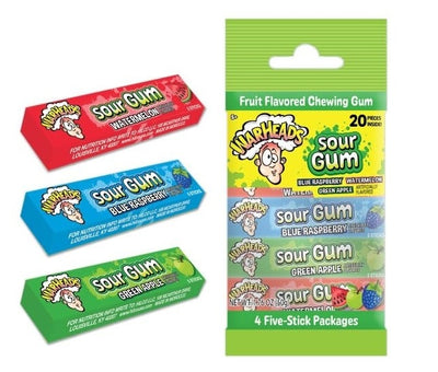 Warheads - Saure Kaugummis, 4er-Packung, 50 Gramm