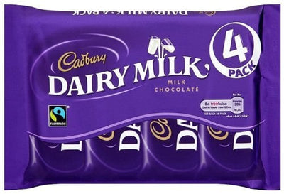 Cadbury - Dairy Milk 4er-Packung 117,2 Gramm