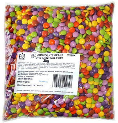 Dragées de chocolat au lait (ressemblant à des Smarties) 3 kg