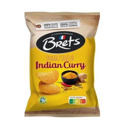 Brets - Indian Curry Chips 125 Gram 10 Stück