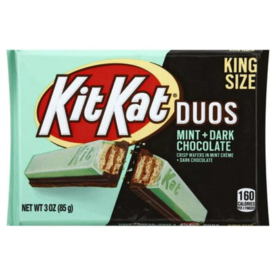 Kit Kat - King Size Duos Minze & Zartbitterschokolade 85 Gramm