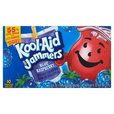 Kool-Aid - Jammers Blaue Himbeere 177ml 10er-Packung