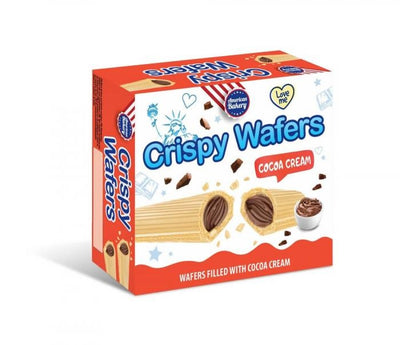 American Bakery - Gaufrettes croustillantes à la crème de cacao 180 grammes