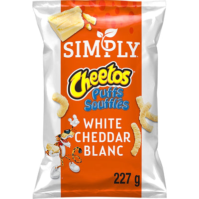 Cheetos - Simply Puffs Cheddar Blanc 227 grammes